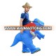 Blue Dinosaur Costume Adult Toy Inflatable Giant t-rex Funny Costumes