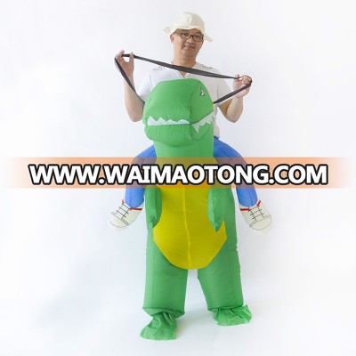 Novelty Inflatable Green Dinosaur Costume Inflatable Costumes for Adults Halloween Costume