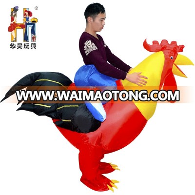 2017 brand new design inflatable rooster costume fancy dress costume